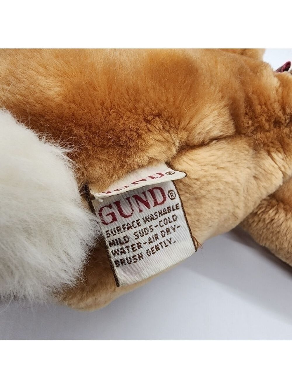 GUND Vintage Clover the Brown Bunny rabbit long snoopy face plush stuffed animal - Picture 12 of 14